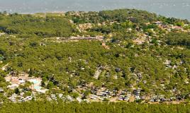 Vue aérienne camping Les Embruns