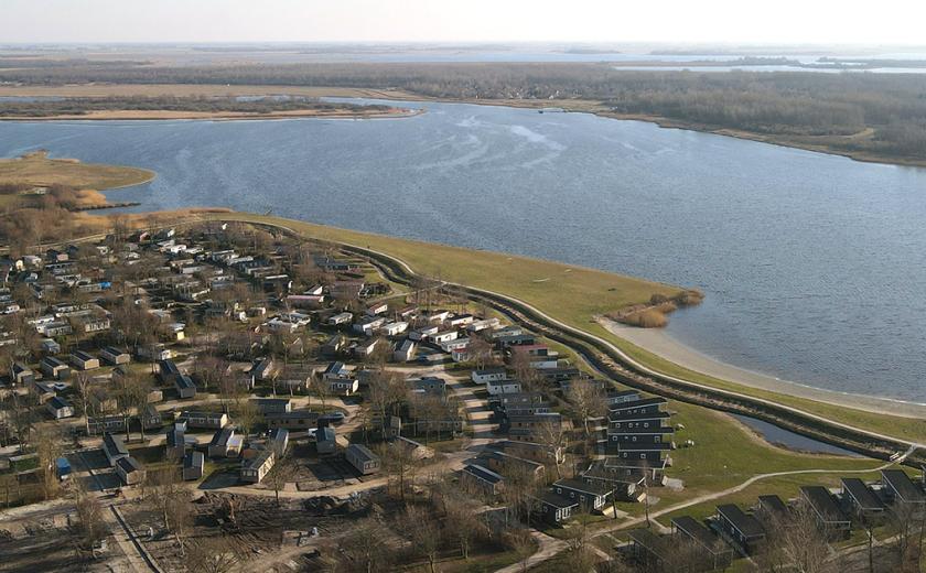 Vue aérienne camping de Lauwersoog