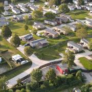 Vue aérienne du camping In de Bongerd aux Pays-Bas